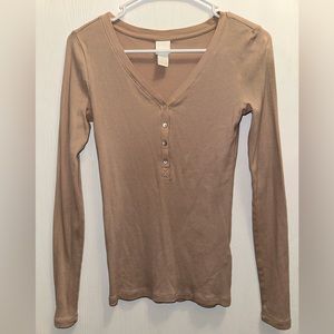 H&M Long Sleeve Button Top